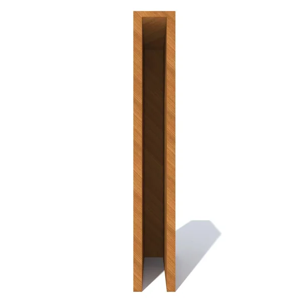 Drewniane brązowy czcionki — Zdjęcie stockowe