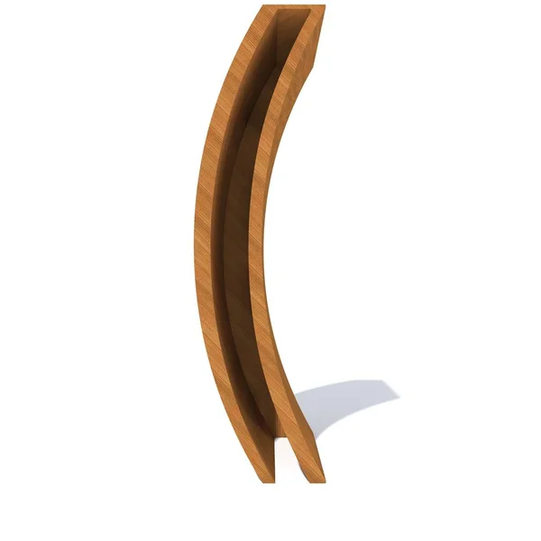 Drewniane brązowy czcionki — Zdjęcie stockowe