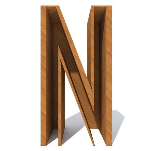 Houten bruin lettertype — Stockfoto