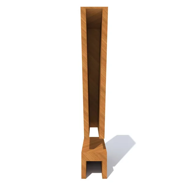 木製の茶色のフォント — ストック写真