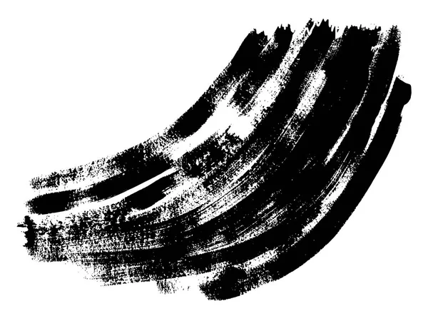 Vecteur Artistique Main Levée Peinture Noire Encre Acrylique Fait Main — Image vectorielle