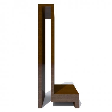 Kavramsal ahşap kahverengi yazı tipi veya beyaz izole türü, ahşap veya Kereste Sanayi parça. Pürüzsüz maun yüzey el yapımı heykel.