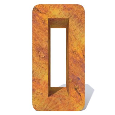 Kavramsal eski paslı metal yazı tipi veya türü, demir veya çelik parça izole beyaz arka plan. paslı malzeme, yaşlı vintage yüzey, 3d örnek olarak yıpranmış zarar görmüş sıfır