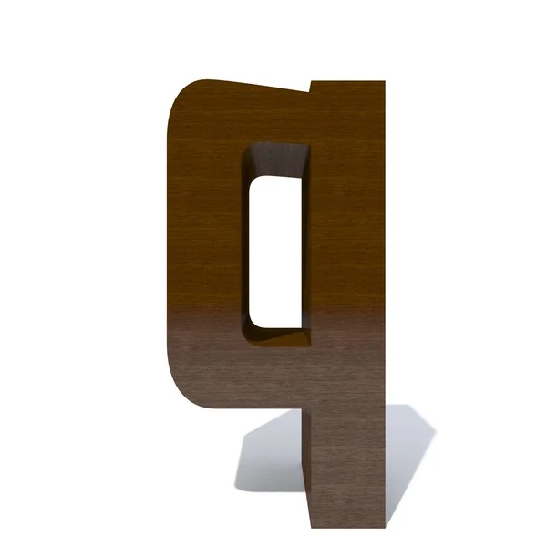 Conceptuele Hout Houten Bruine Lettertype Hout Hout Stuk Geïsoleerd Een — Stockfoto