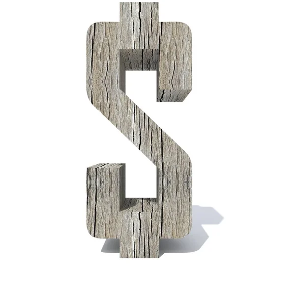 Conceptual Wood Wooden Font Type Timber Lumber Industry Piece Isolated — Stock Photo, Image