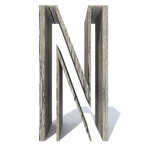 Conceptuele Hout Houten Lettertype Type Hout Hout Industrie Stuk Geïsoleerd — Stockfoto