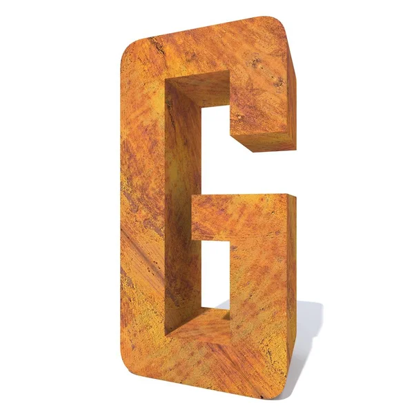 概念陈旧生锈的金属字体或类型 铁或钢片隔绝白色背景 生锈的材料 老化的老式表面 磨损损坏的字母 作为3D — 图库照片