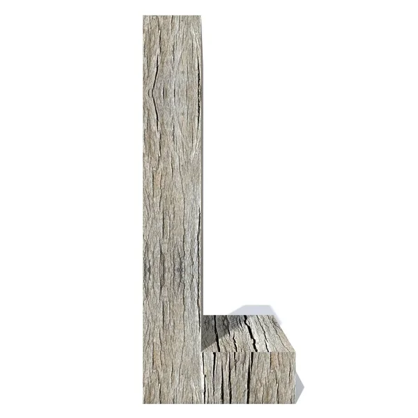 Conceptuele Hout Houten Lettertype Type Hout Hout Industrie Stuk Geïsoleerd — Stockfoto