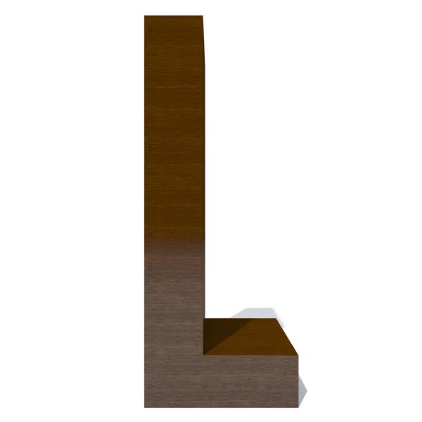 Conceptuele Hout Houten Bruine Lettertype Hout Hout Stuk Geïsoleerd Een — Stockfoto