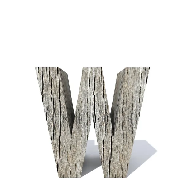 概念木或木制字体或类型 木材或木材工业片 在白色背景下隔离 老式老手工字母 作为3D — 图库照片