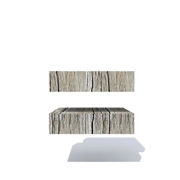 概念木或木制字体或类型 木材或木材工业片 在白色背景下隔离 老式旧手工等号作为3D — 图库照片