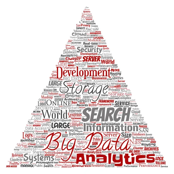 Big Data Word Cloud — Stockvektor