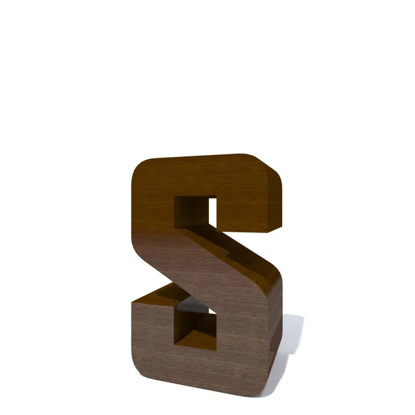 Conceptuele Hout Houten Bruine Lettertype Type Hout Hout Stuk Geïsoleerd — Stockfoto