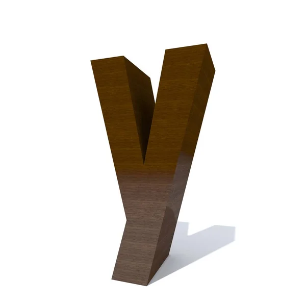 概念木或木褐色字体或类型 木材或木材片断被隔绝在白色背景 教育材料 平滑曲面雕刻字母 — 图库照片