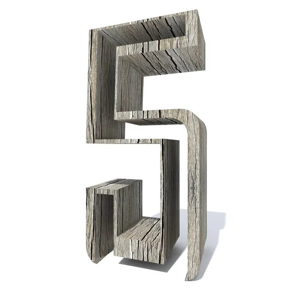 Conceptuele Hout Houten Lettertype Type Hout Hout Stuk Geïsoleerd Een — Stockfoto