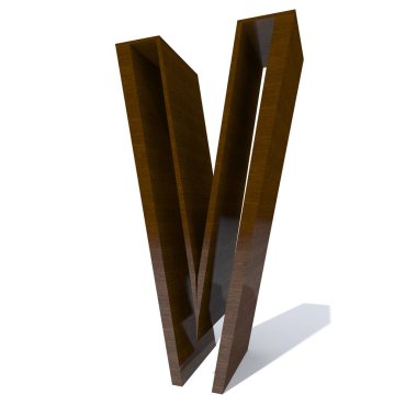 Kavramsal ahşap veya ahşap kahverengi yazı tipi veya beyaz arka plan üzerinde izole türü, ahşap veya Kereste Sanayi parça. Eğitici hadwood malzeme, pürüzsüz yüzey maun el yapımı 3d çizim nesnesi heykel.