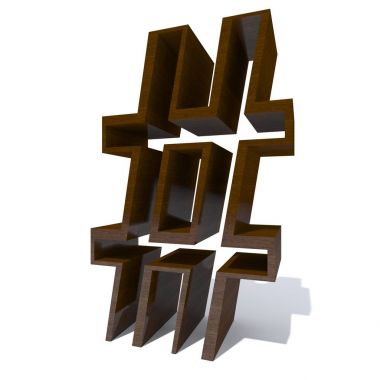 Kavramsal ahşap veya ahşap kahverengi yazı tipi veya beyaz arka plan üzerinde izole türü, ahşap veya Kereste Sanayi parça. Eğitici hadwood malzeme, pürüzsüz yüzey maun el yapımı 3d çizim nesnesi heykel.