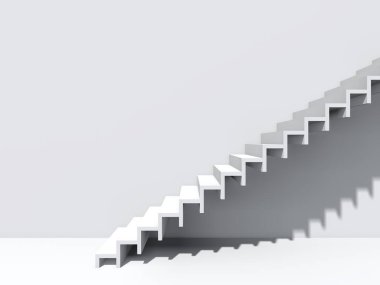 Duvar arka plan bina ya da mimari metafor iş başarısı için kavramsal merdivende