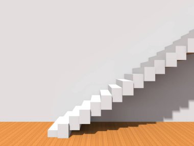 Duvar arka plan bina ya da mimari metafor iş başarısı için kavramsal merdivende