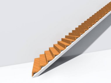 Duvar arka plan bina veya mimari metafor iş başarısı, büyüme, ilerleme veya başarı olarak kavramsal merdiven.