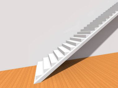 Duvar arka plan bina veya mimari metafor iş başarısı, büyüme, ilerleme veya başarı olarak kavramsal merdiven.