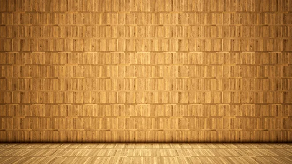 Konzept oder konzeptionelle Vintage oder grungy beige Hintergrund aus Naturholz oder Holz alte Textur Boden und Wand als Retro-Muster Layout. eine 3D-Illustration Metapher für Zeit, Material, Leere, Alter o — Stockfoto