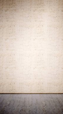 Beton zemin ve duvarın kavramsal katı ya da kavramsal katı ve kaba bej arkaplanı klasik model olarak tasarlanmıştır. Minimalizm, zaman ve malzeme için üç boyutlu bir örnekleme metaforu