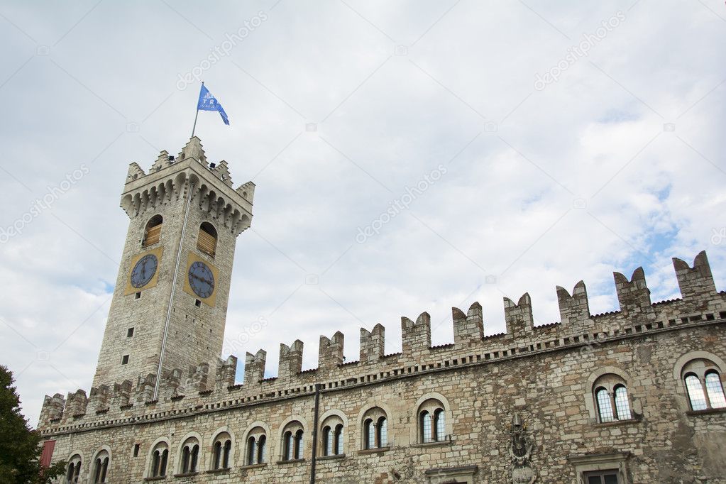 Palazzo Pretorio in center square - Piazza Duomo - of Trento, Alto Adige
