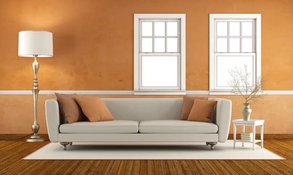 Retro living room — Stock Photo, Image