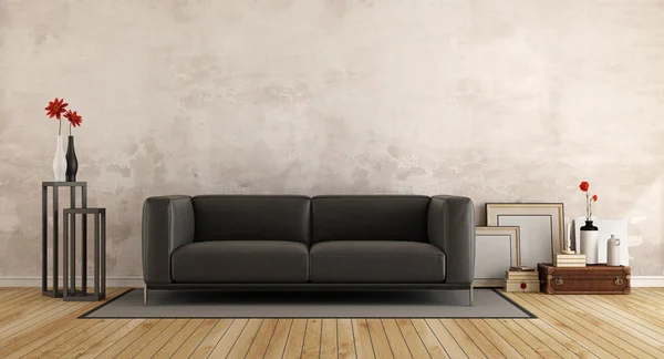 Modern sofa in a old room — Stock Photo, Image