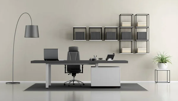 Minimalist modern office — Stock Photo, Image