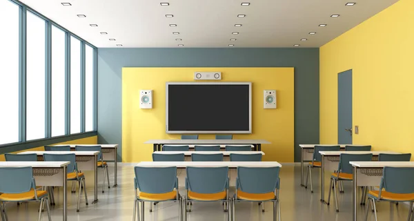 Sala de aula vazia contemporânea — Fotografia de Stock