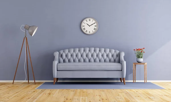 Klassisches lila Wohnzimmer — Stockfoto