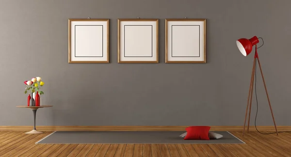 Pusty pokój minimalistyczny — Zdjęcie stockowe