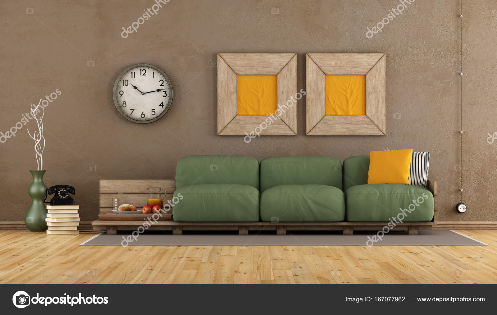 Vintage woonkamer — Stockfoto © archideaphoto #167077962 Vintage woonkamer — Stockfoto © archideaphoto #167077962
