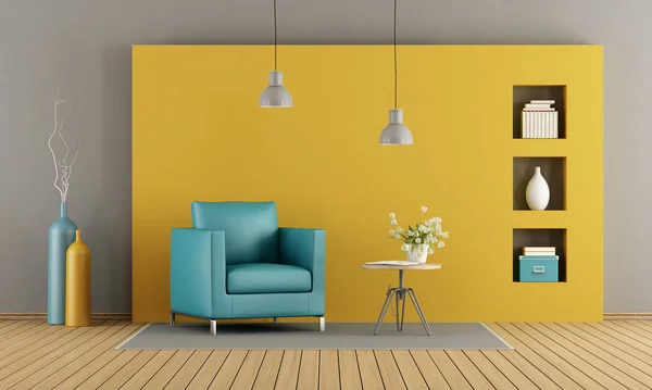 Färgglada vardagsrum — Stockfoto
