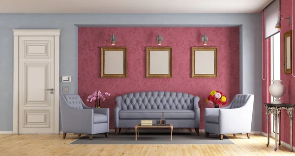 Klasický obývací pokoj — Stock fotografie