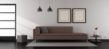 Minimalist oturma odası kanepe