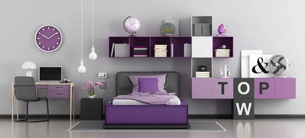 Dormitorio moderno para niña — Foto de Stock