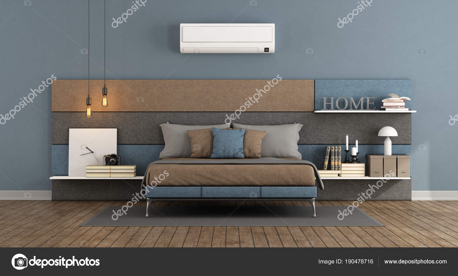Moderne Schlafzimmer mit Klimaanlage — Stockfoto © archideaphoto ... Moderne Schlafzimmer mit Klimaanlage — Stockfoto © archideaphoto ...