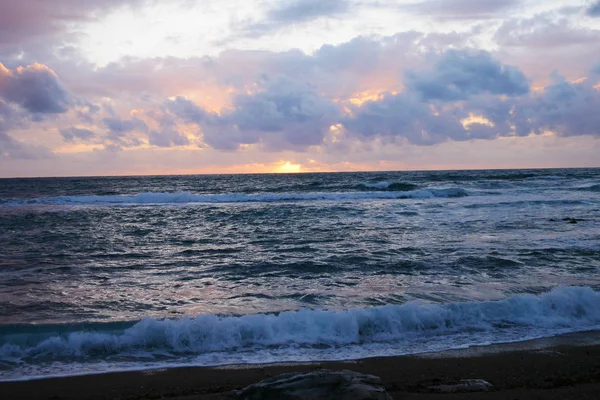 Sunset at the atlantic ocean — Stock Photo, Image