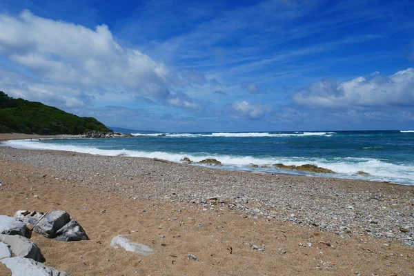 Wybrzeża w pobliżu st. Jean de luz, Francja — Zdjęcie stockowe