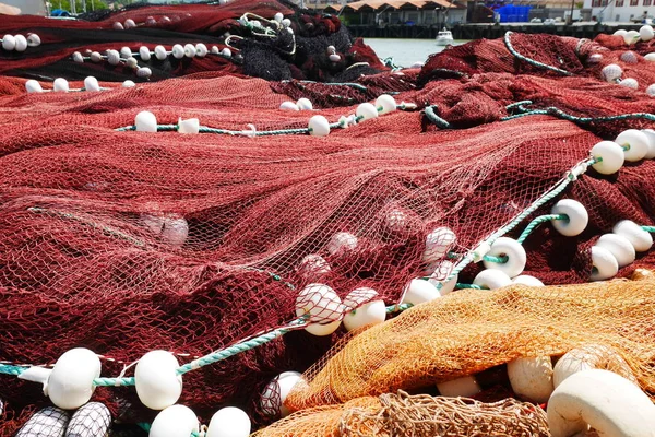 渔网在海底 免版税图库图片