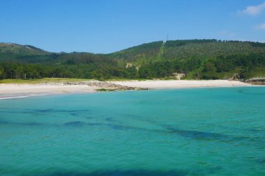 Güzel yalnız Beach Atlantik Okyanusu adlı