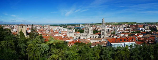 Panoramautsikt över burgos Stockbild