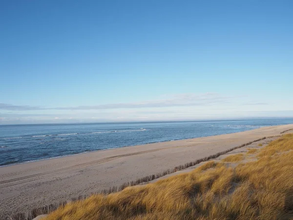 Samotny Piaszczystej Plaży Wyspie Sylt — Zdjęcie stockowe