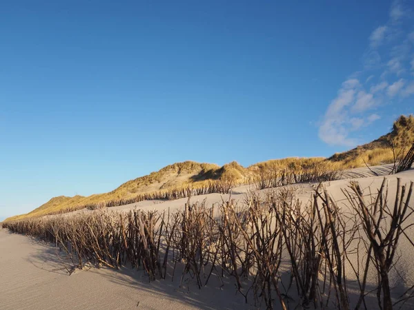 Eroze Chrániče Písečné Pláži Sylt — Stock fotografie