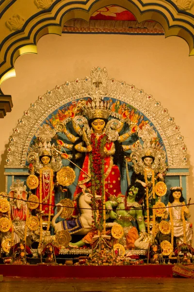 Durga Puja Semesterdesign Kolkata Indien — Stockfoto