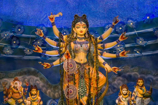 Durga Puja Urlaubsdesign Kalkutta Indien — Stockfoto