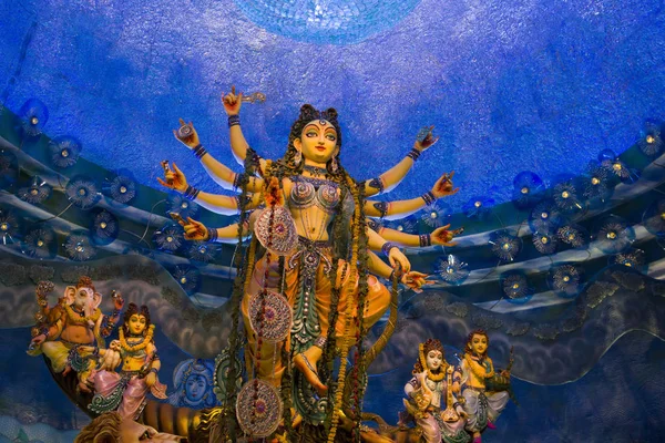 Durga Puja Vakantieontwerp Kolkata India — Stockfoto